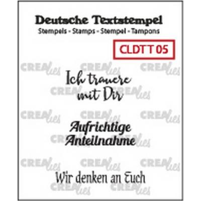 Crealies Clear Stamps deutsch - Trauer